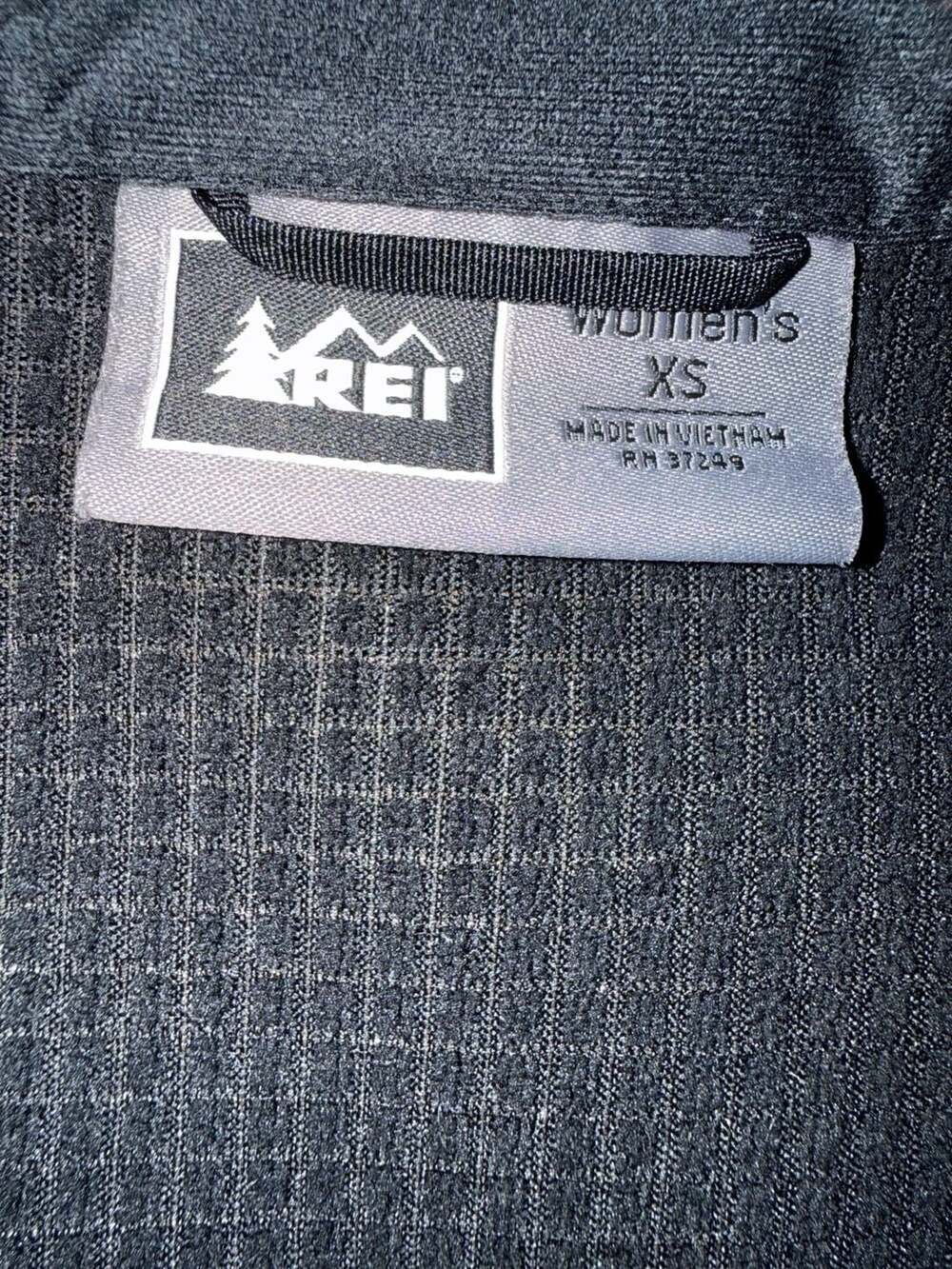 REI Women's Full Zip Grid Fleece Vest Black Size XS - Picture 3 of 5